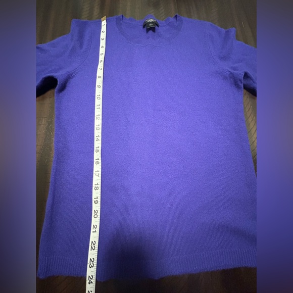 Ann Taylor Purple Cashmere Sweater Size Medium - Picture 6 of 8